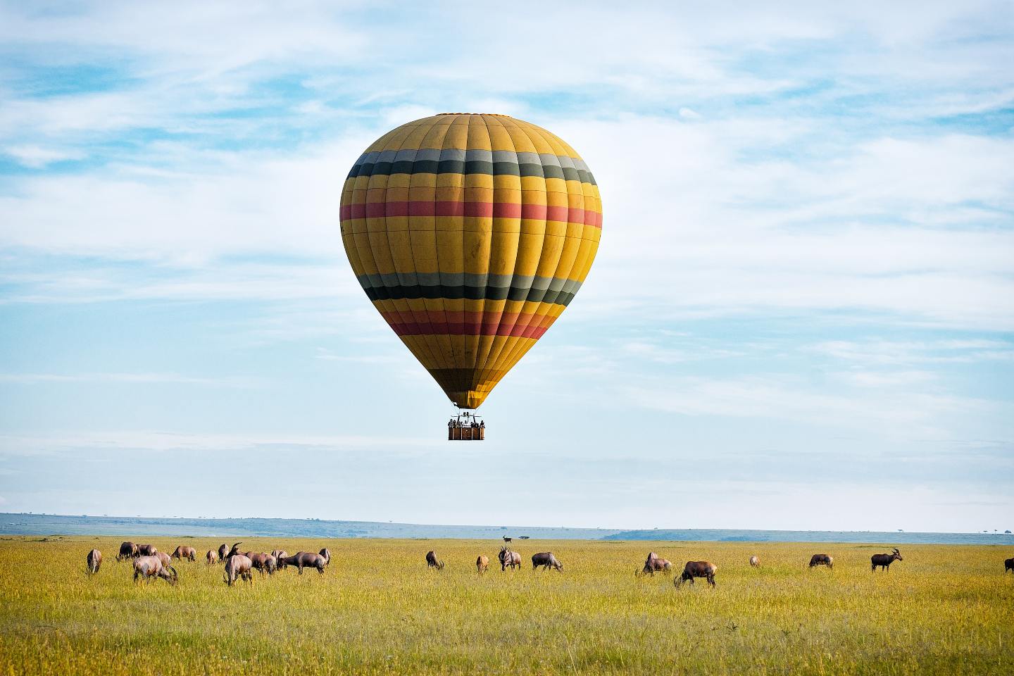 Hot Air Balloon safari over the Masai Mara in Kenya