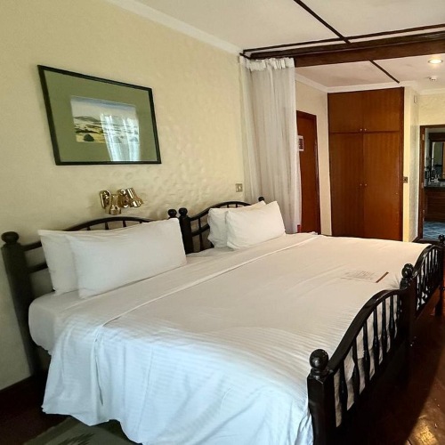 Bed at Sarova Lion Hill Game Lodge