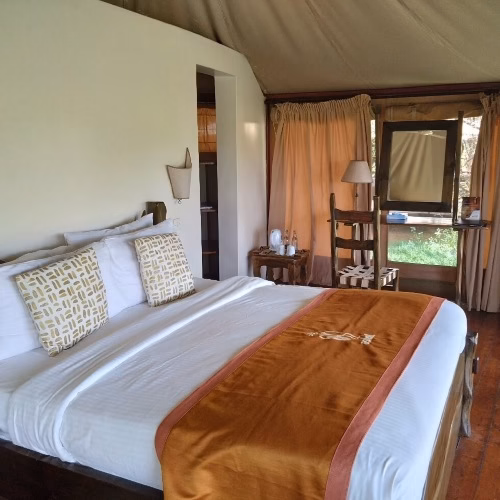 Comfortable bed at Ashnil Samburu