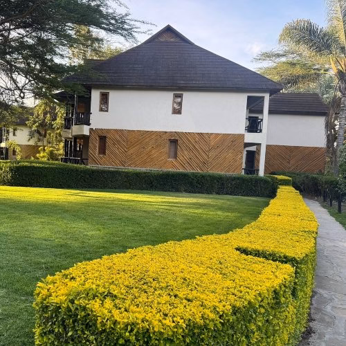 Green gardens at Sawela Lodge in Naivasha