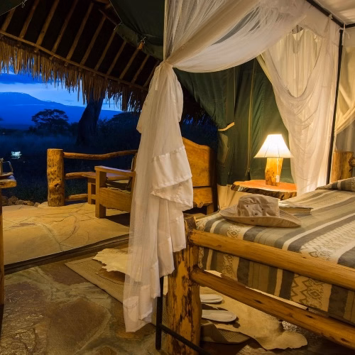 Views of Mt. Kilimanjaro from Kibo Safari Camp